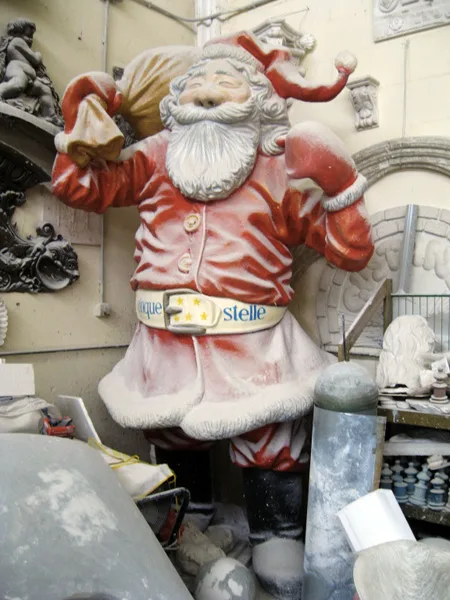 Babbo natale monumentale vetroresina