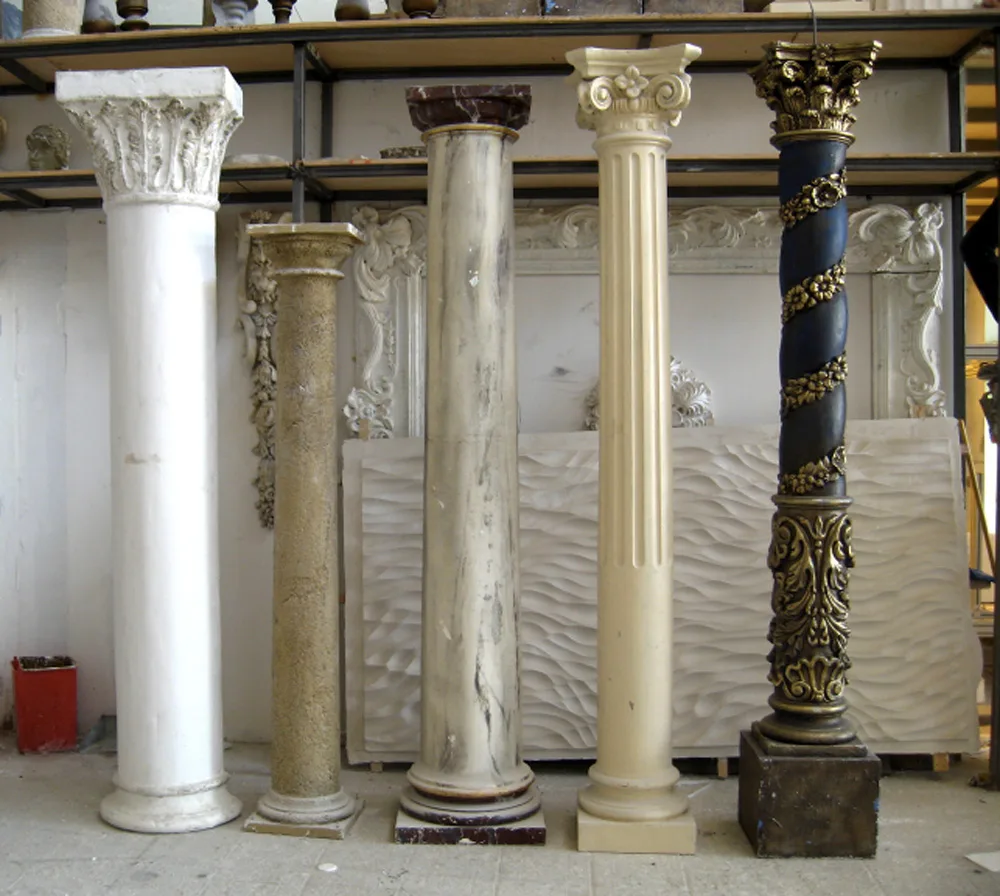 Colonne classiche collezione cinque fusti
