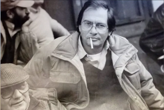 Mario Cotone, line producer di Bertolucci, Tornatore e Scorsese, fotografato accanto al direttore della fotografia Tonino Delli Colli