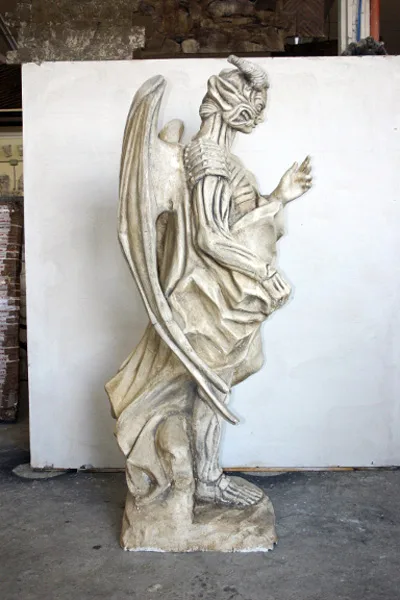 Statua diavolo alato gargoyle grande