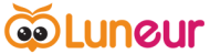 Luneur Park logo with Luna owl